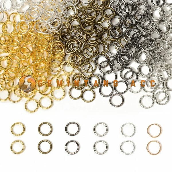 Craft Ring Bulat Ring O Jump Ring Pengait Bahan Aksesoris