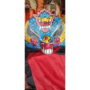 Barongan mainan / barongan anak / barongan kediri / reog thik / barongan spon / pecut / pecut bopo / reog / kendang / mainan / warok / kolor / sh / psht / sabuk / cemeti / jaranan /  kotak mori / samapur / slendang / barongsai / devil / kepang / senterewe