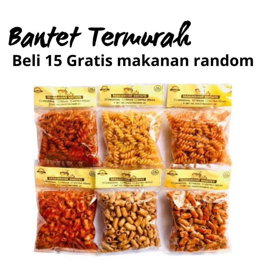 

MAKARONI BANTET TASIKMALAYA CAP KOKI - MAKARONI BANTET PEDAS - KRIWIL BANTET