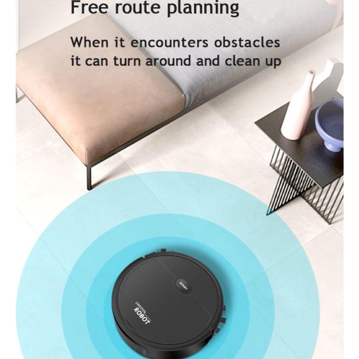 SMART SWEEPING ROBOT 3 IN 1 SAPU PENYEDOT DEBU PEL PEMBERSIH DEBU LANTAI ROBOT VACUUM CLEANER