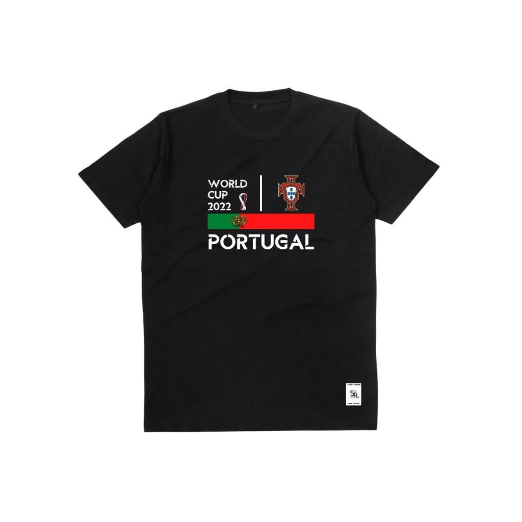 Tshirt Baju Kaos Distro World Cup Piala Dunia Portugal/ Kaos Distro Pria Wanita