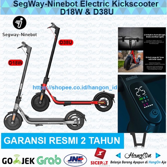 Segway Ninebot D18W / D38U Kick Scooter Electric Skuter Listrik Lipat