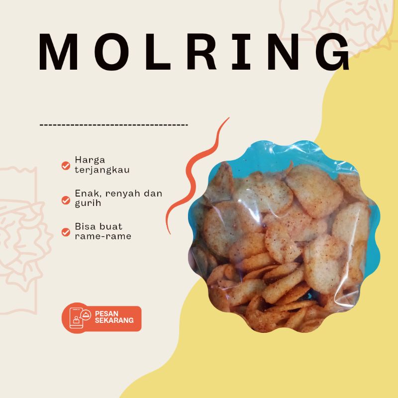 

MOLRING KHAS TASIK (500GRAM)/ MOLRING PEDAS DAN GURIH