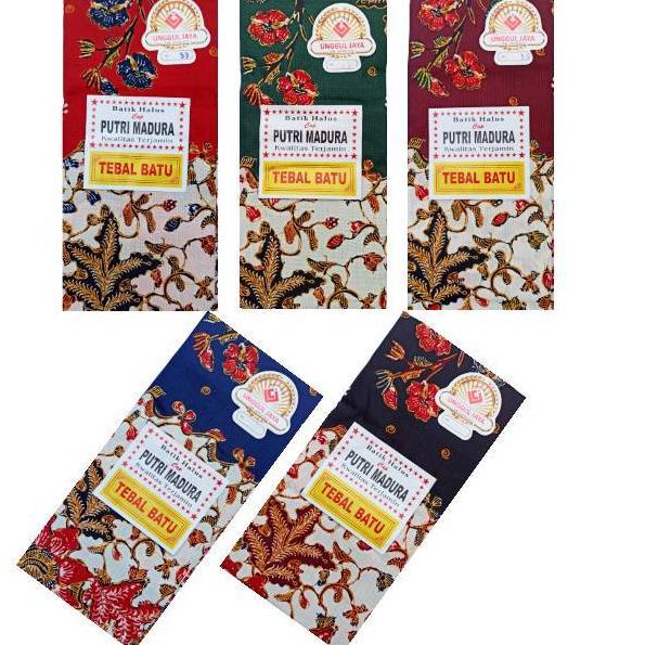 Booming Sarung Batik Wanita Putri Madura Batik Pekalongan dasar Putih