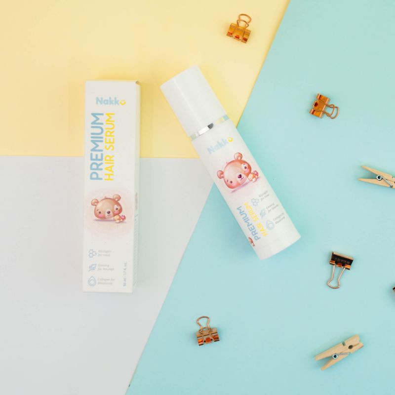 Nakku Baby Hair Serum Penebal Rambut Bayi dan Anak | Penumbuh Rambuh Anak | Bukan Minyak Kemiri Penumbuh Rambut | Serum Pelebat Rambut Anak BPOM dan BERGARANSI