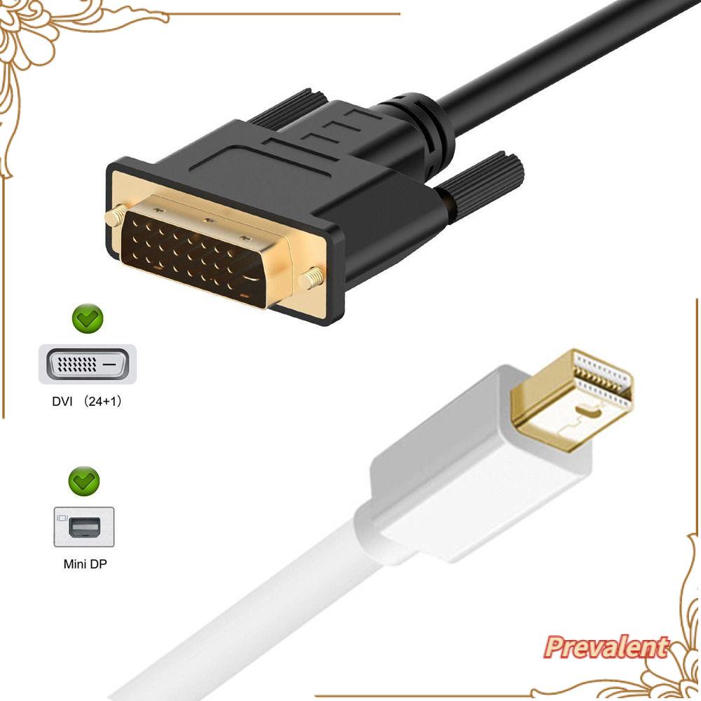 Preva Adaptor Monitor Proyektor Kabel DP Ke DVI Mini Thunder-bolt Port Mini DisplayPort Ke DVI