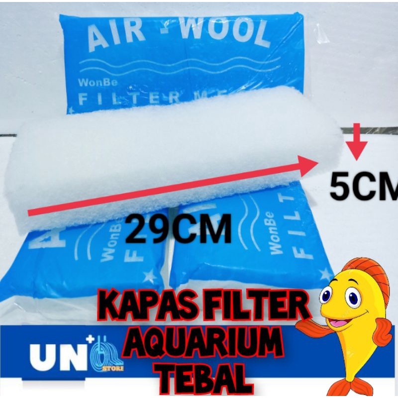 KAPAS FILTER PEMBERSIH AIR AQUARIUM 10X29X5CM MURAH