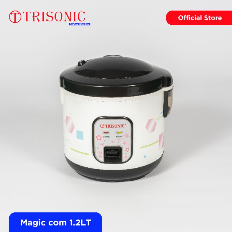 TRISONIC Magic Com 707N 1.2 ltr - Hitam - Putih