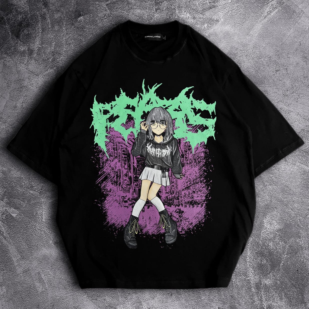 [Oversize] BAJU KAOS OVERSIZE / OVERSIZE T-SHIRT &quot;Fears&quot;