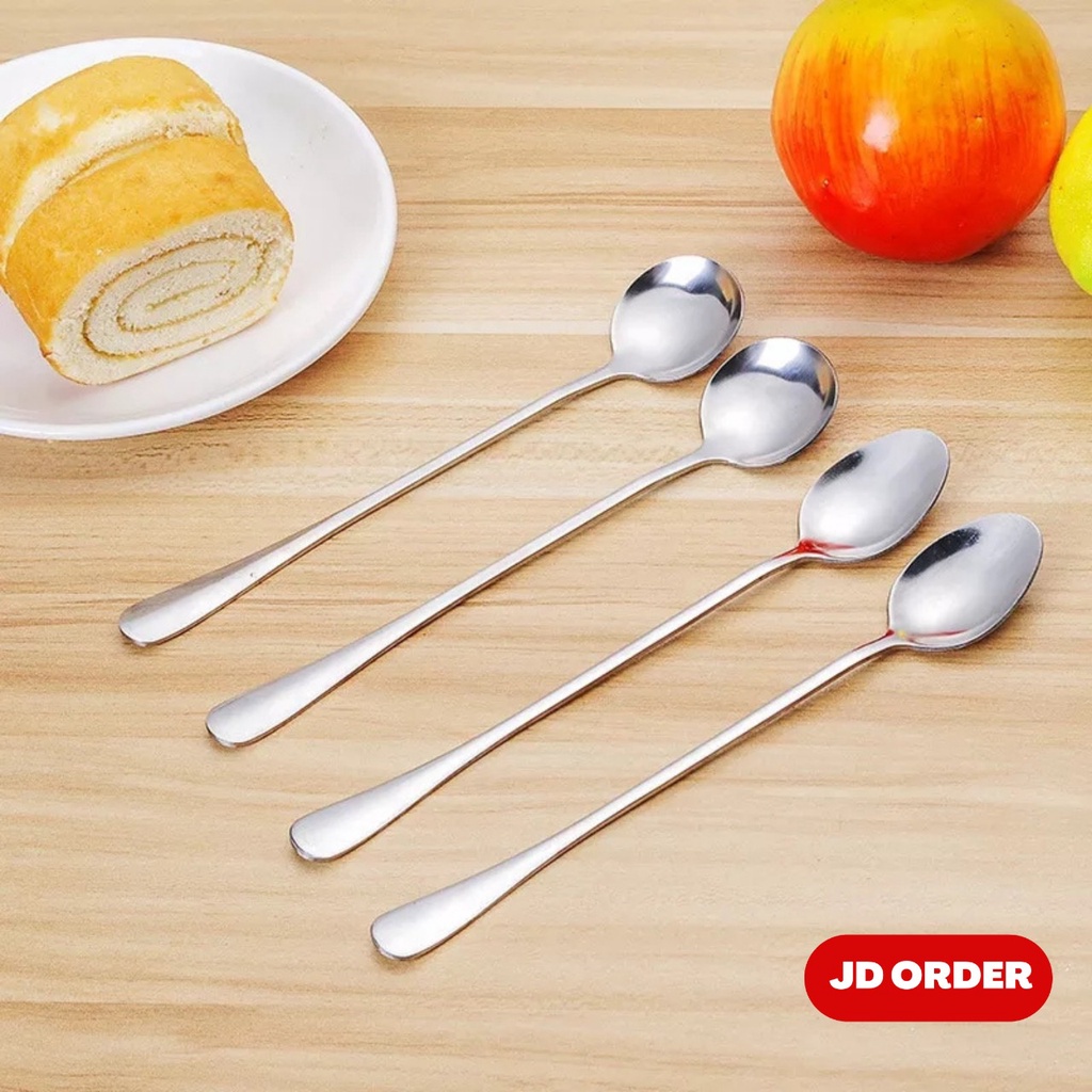 Sendok Teh Gagang Panjang Long Handle Tea Spoon Stainless Steel