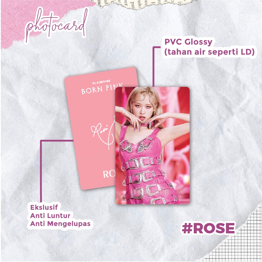 PHOTOCARD BLACKPINK BORN PINK / PC BLACKPINK