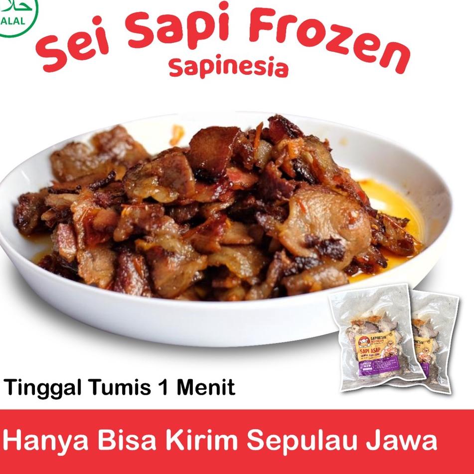 

[Z-86 ✉] SEI SAPI SAPINESIA DAGING ASAP WAGYU FROZEN TEREMPUK DIPADU SAMBAL TERNAMPOL VARIAN MATAH KOREK PEDAS MANIS TERASI JERUK DAN BABY CUMI HALAL 100% TERENAK MAKANAN SIAP SAJI PRAKTIS ANTI RIBET DAGING SLICE STEAK SAPI MURAH VIRAL-top produk