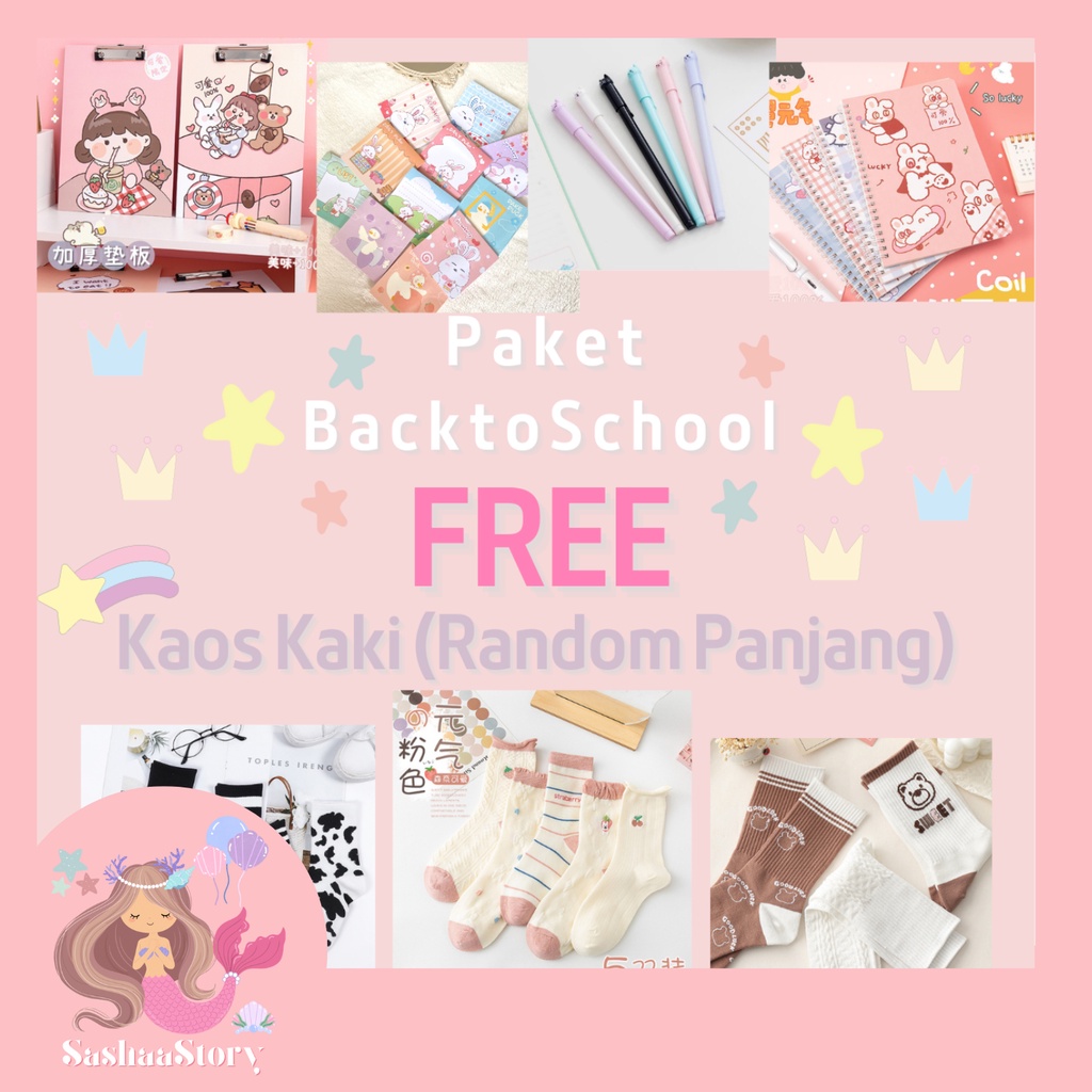 

Diarysashaa ~ Paket Alat Sekolah Alat Tulis Lucu Kartun Karakter Ala Korea Murah
