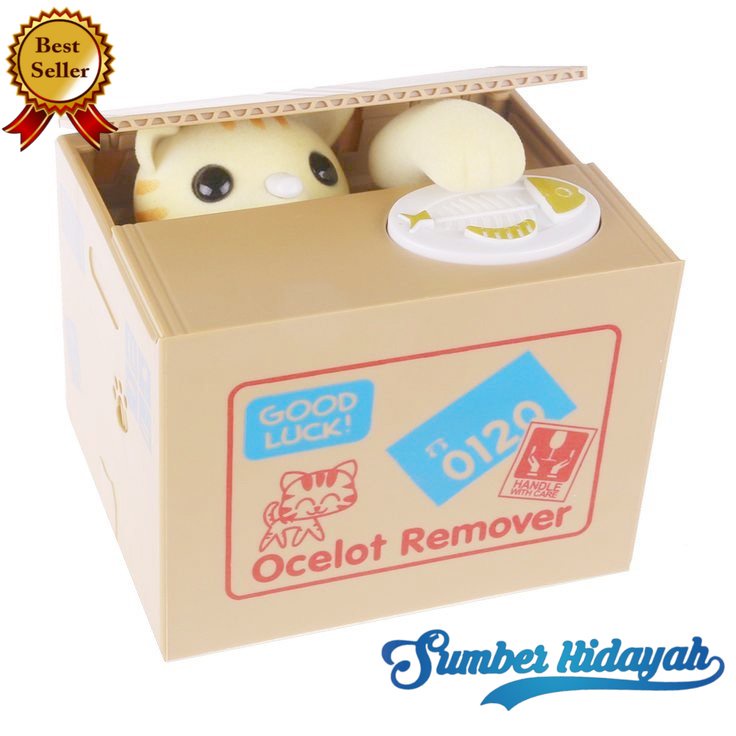 Celengan binatang kucing panda Lucu