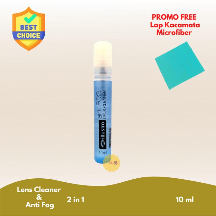 illustro Lens Cleaner + Anti Fog 2 in 1 Pembersih Kaca Mata/Lensa 10ml