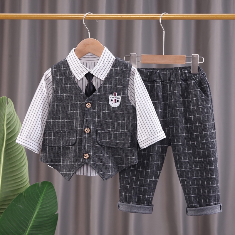 Setelan Jas Anak Laki Laki Tuxedo JAYDEN Pakaian Pesta Formal Anak Import