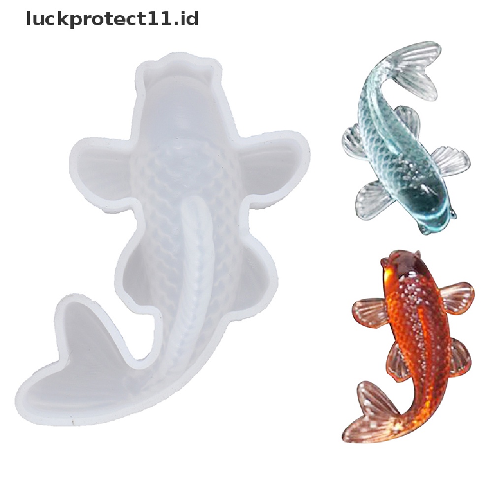 /Fashion Hot// Fashion// 3D Beruntung Ikan Koi Silikon Cetakan DIY Resin Casg Art Membuat Perhiasan Craft Epoxy.