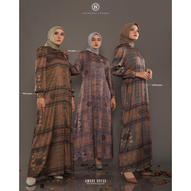 COD/AMORE DRESS/DRESS NADHEERA/NADHEERA LUXURY/DRESS MEWAH/NEW COLLECTION/DRESS JUMBO/GAMIS NADHEERA
