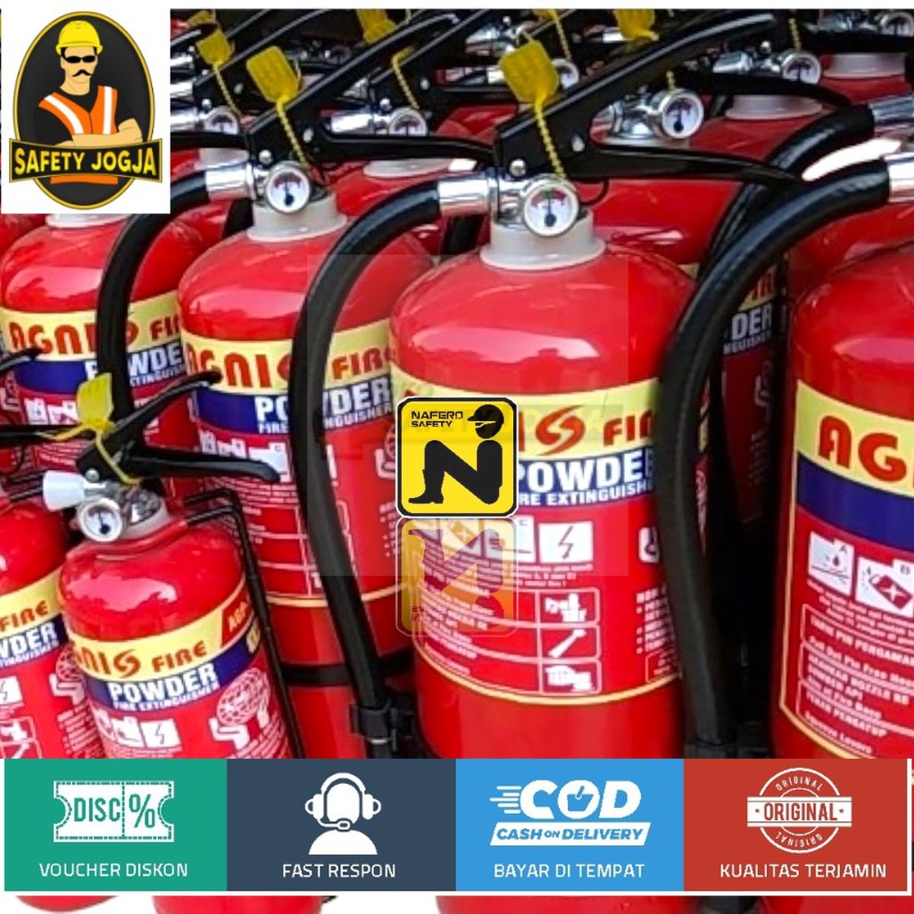 APAR Powder 4.5Kg merk AGNIS Fire. Alat Pemadam Api. Tabung Pemadam 4,5kg