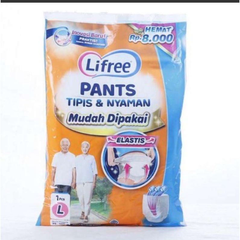LIFREE Pants Popok Dewasa Renceng ukuran-M L XL