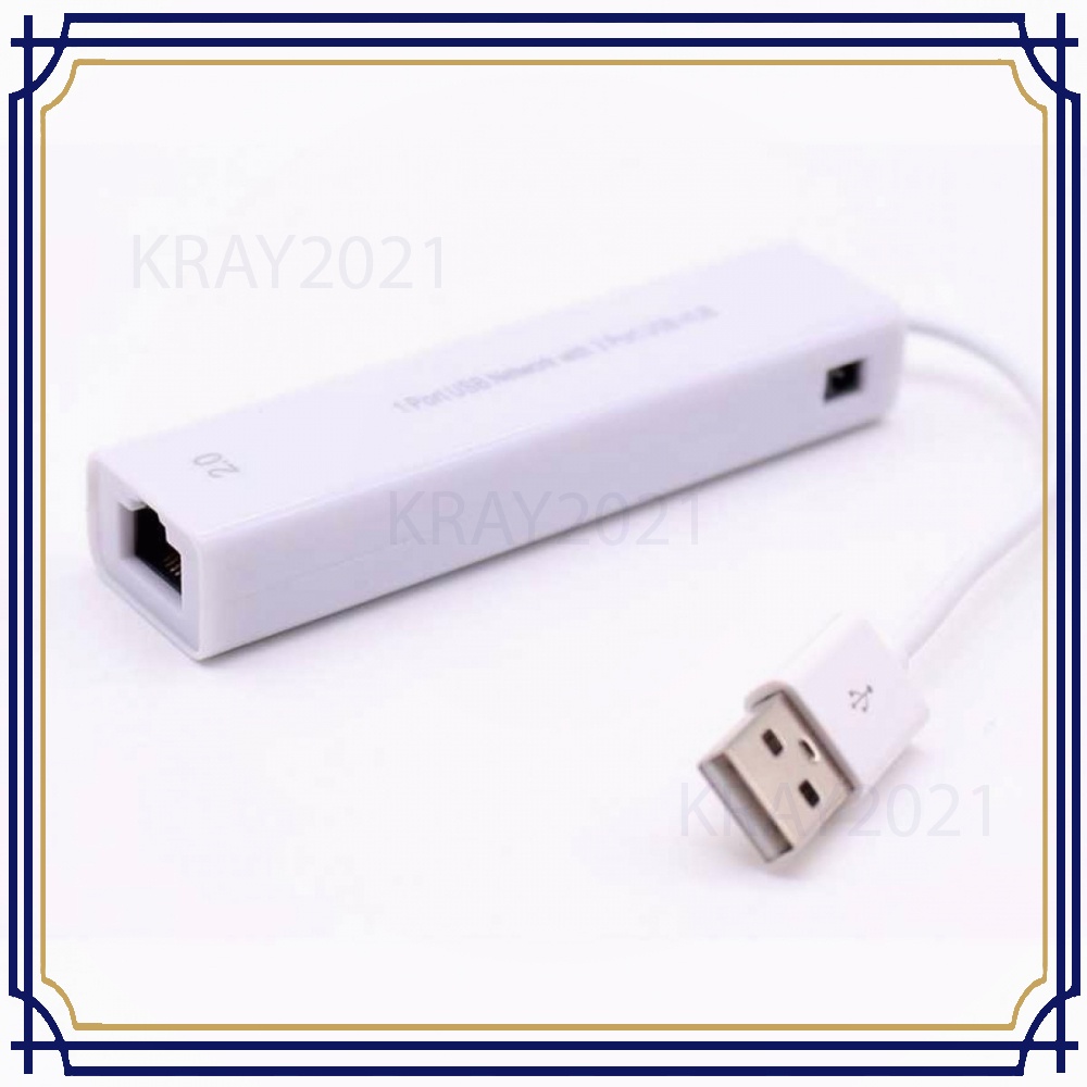 USB to LAN Ethernet External Network Card with USB Hub -HB370