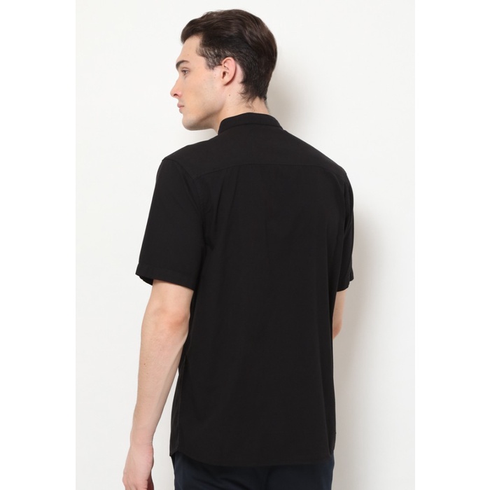 {FamilyStore} Baju Koko Lengan Pendek Pria Asli Brand MGee 3451C Peace Warna Hitam - S Diskon