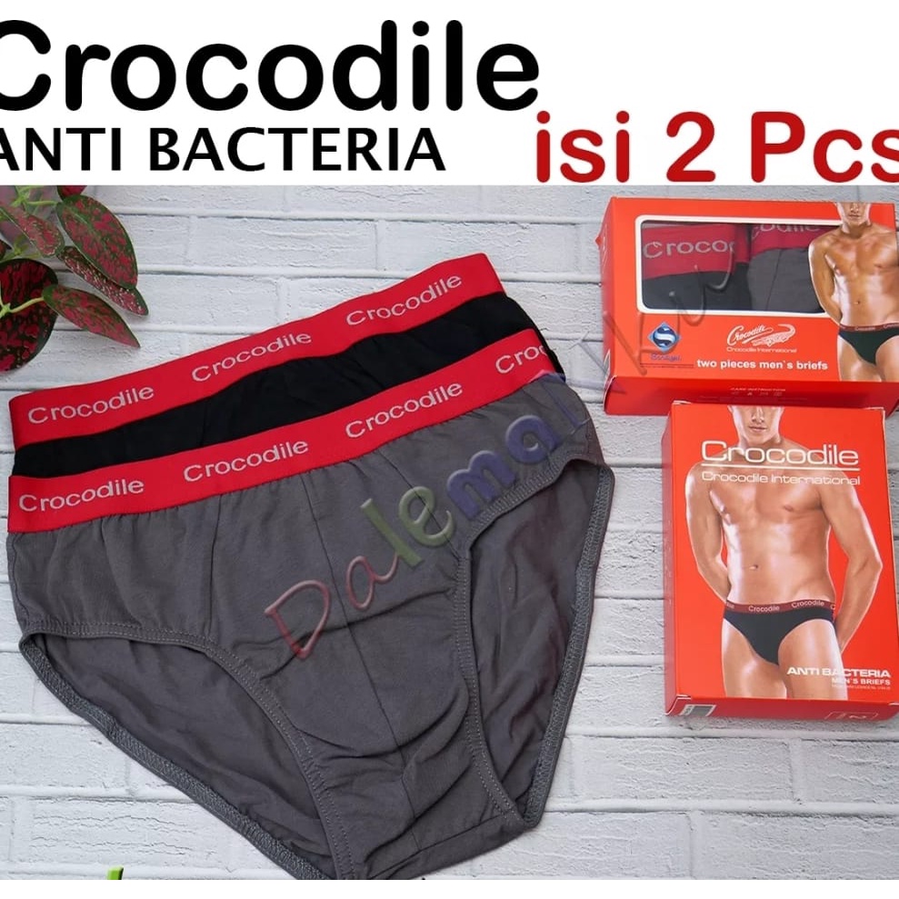 1 BOX isi 2 pcs celana dalam pria merk Crocodile original