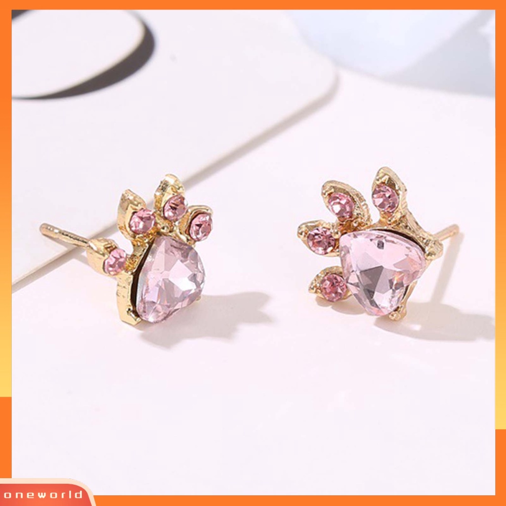 [WONE] 1set Anting Stud Pengerjaan Indah Anti-Alergi Alloy Hias Anting Kalung Gelang Cincin Untuk Pesta