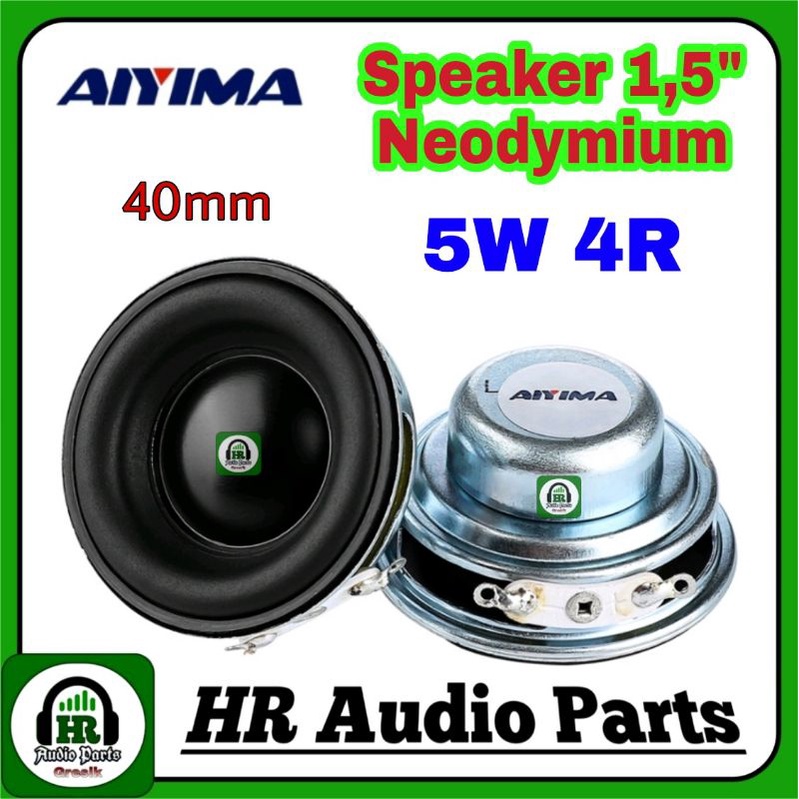 Speaker Mini 5W 4R 1.5&quot; Magnet Neodymium 1.5 Inch 40mm 4Cm Aiyima Full-Range 5Watt 4ohm