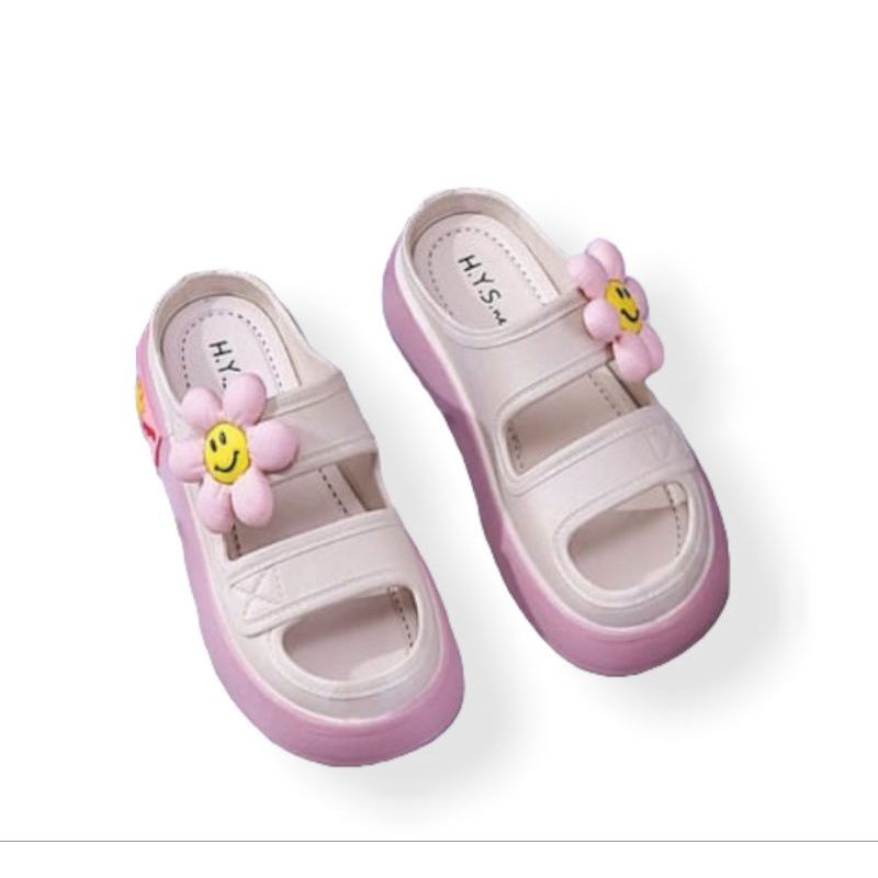 Sandal slip on wanita terbaru sandal jelly karet 029-2 balance