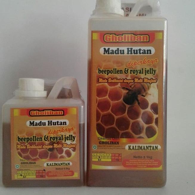 

₱ Madu Hutan Kalimantan GHOLIBAN 500gr 500 gr Bee Pollen dan Royal Jelly ㅞ