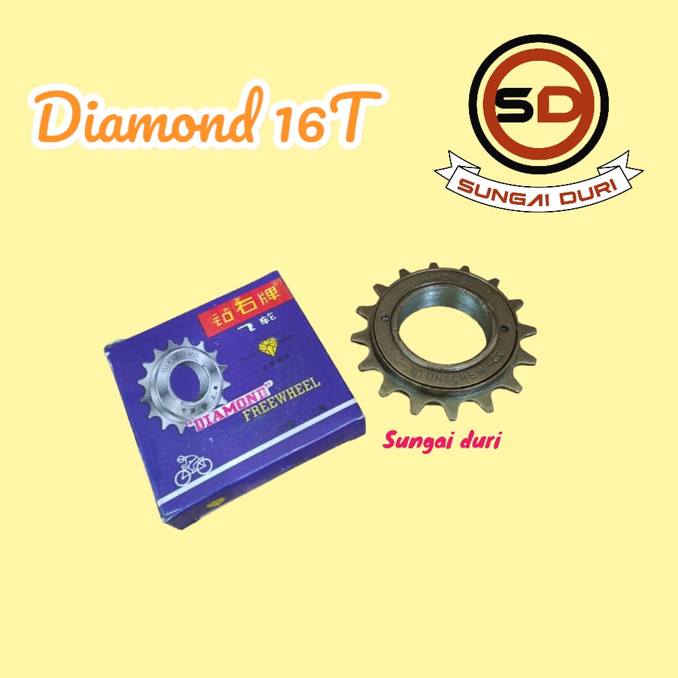 gir belakang sepeda anak 12 16 18 20 24 26 freewheel diamond 16t