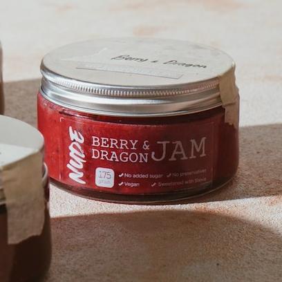 

㊗ NUDE Berry & Dragon Jam Sugar Free Strawberry (Selai) Keto Friendly / Diet,Vegan, Gluten Free Spread