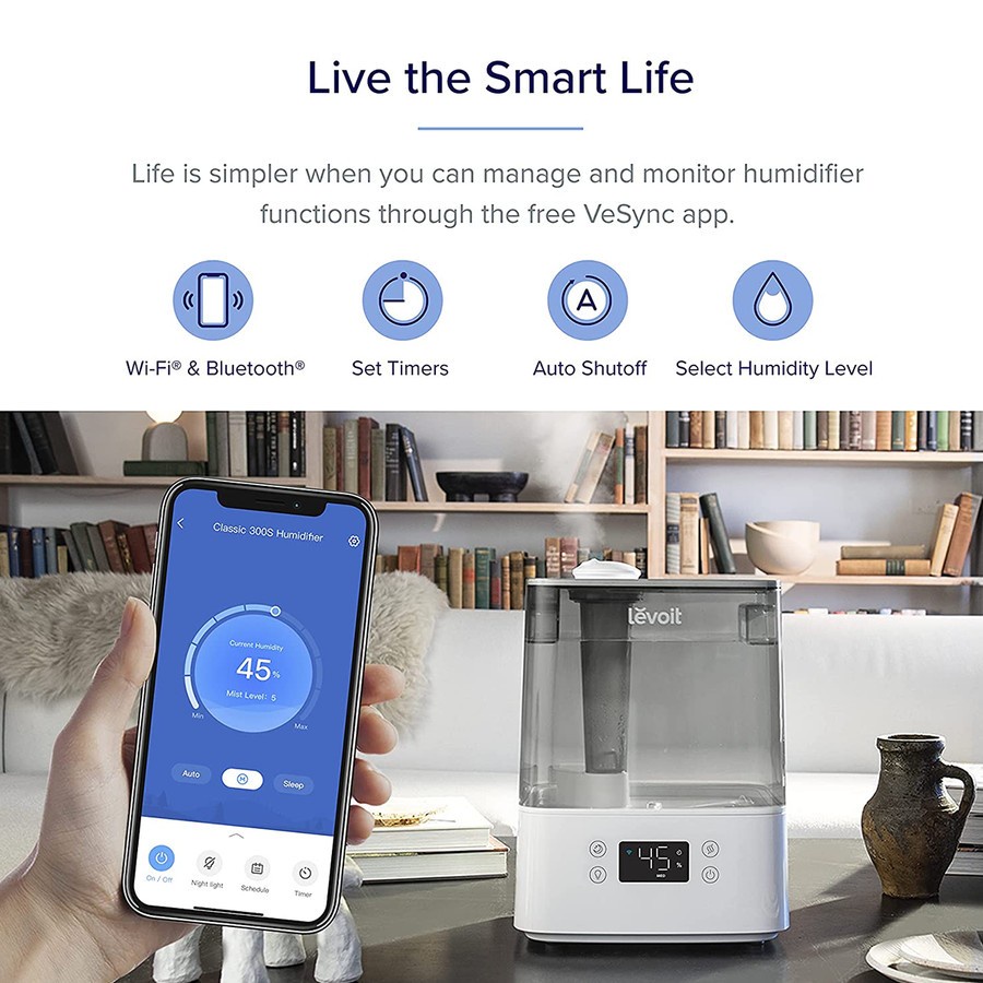 Levoit Classic 300S Smart Ultrasonic Cool Mist Humidifier - RESMI