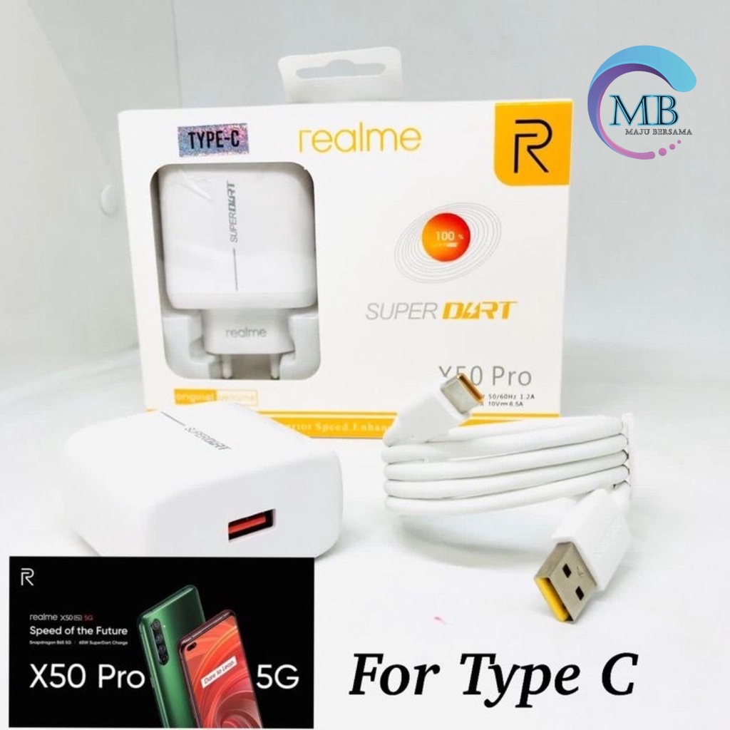 Charger Cashan tc Original  realme 65wat micro usb Fast Charging super vooc MB4128