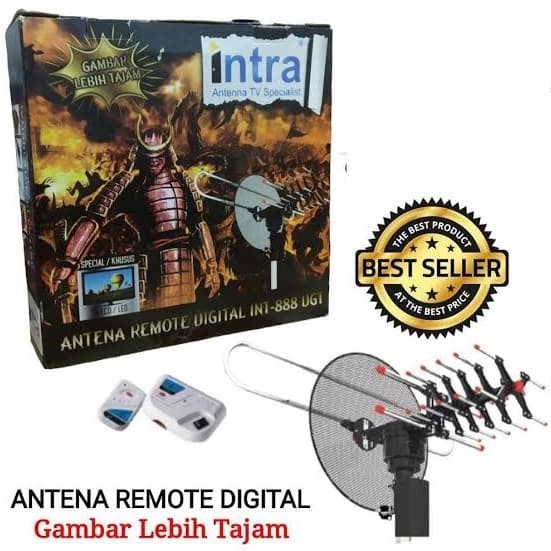 Antene Antena TV+Remote+Kabel 10m+Jek Toyosaki TYS-888SC Keren