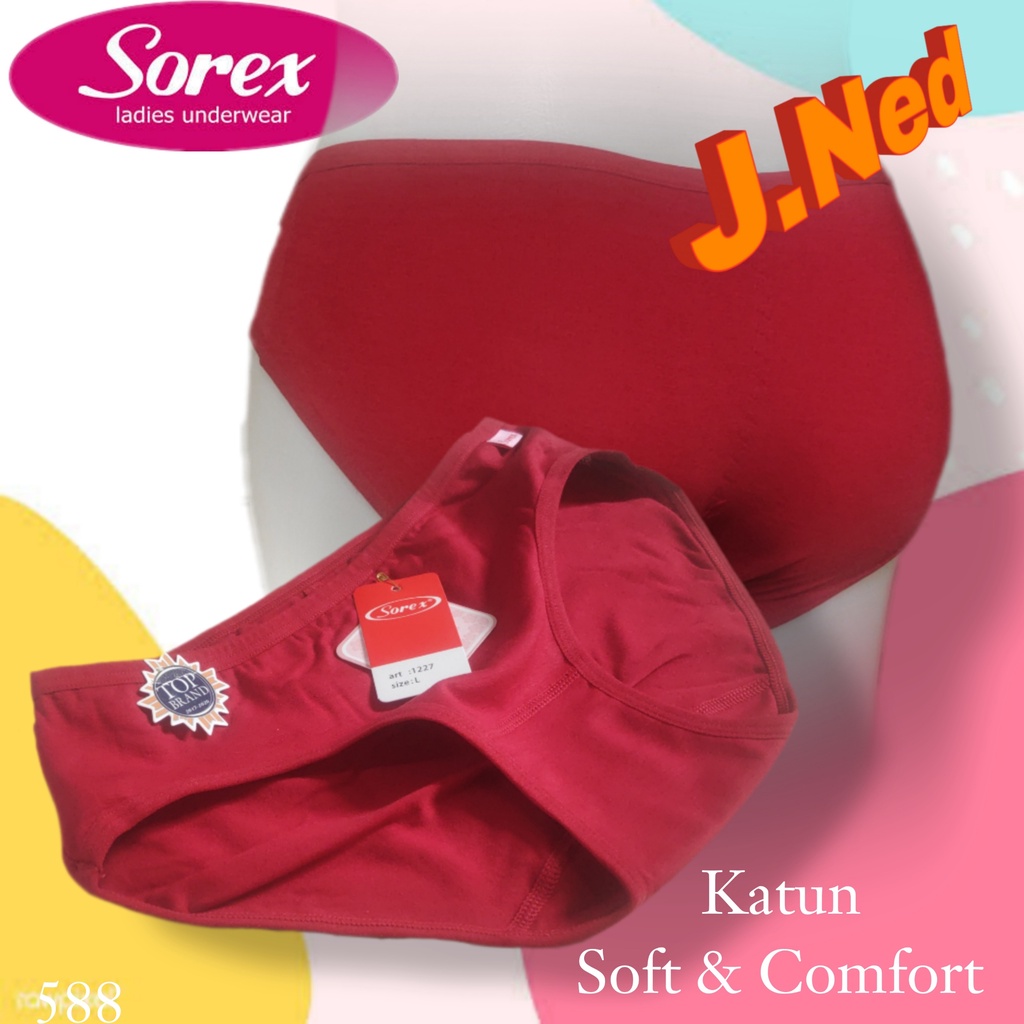 J588 CELANA DALAM WANITA SOREX MIDI SIZE M - XXL