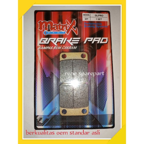 dispad kampas rem cakram depan - gl pro