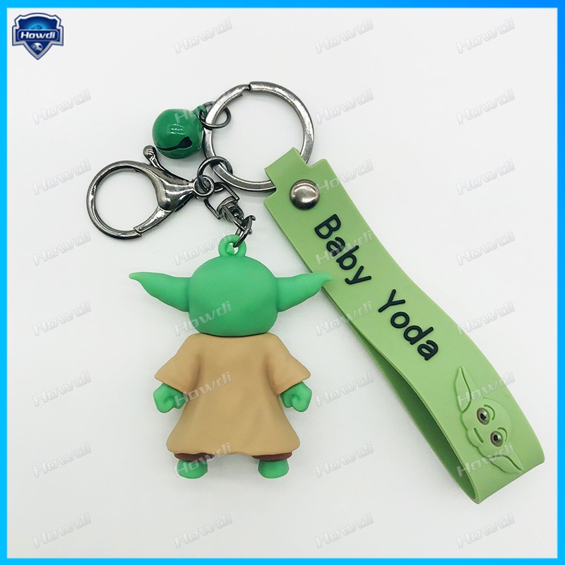 Kartun Yoda Bayi Gantungan Kunci Bayi YOUDA Star Wars Trend Keychain Indah Epoxy Tas Liontin Gantungan Kunci Mobil