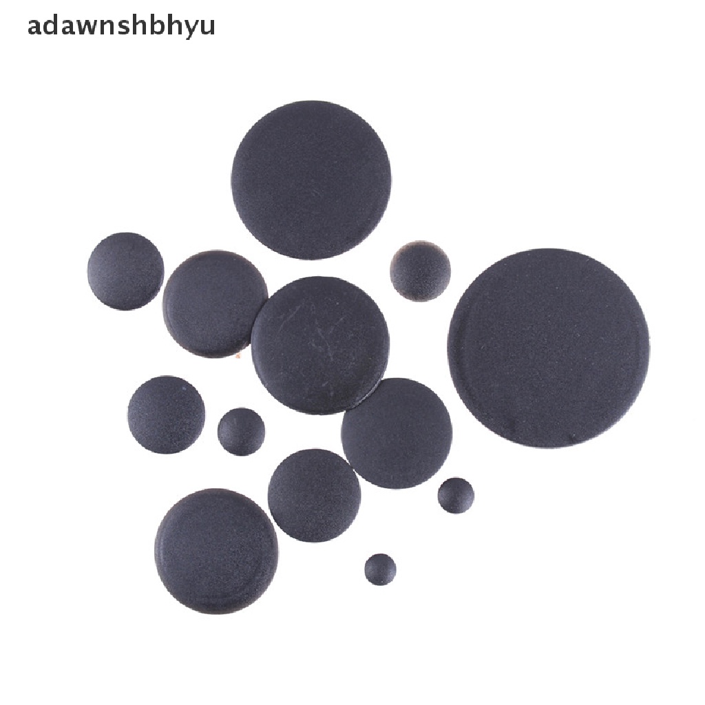 Adawnshbhyu 4Pcs/lot Colokan Lubang Tabung Bulat Plastik Hitam Pipe End Cap Cover ID