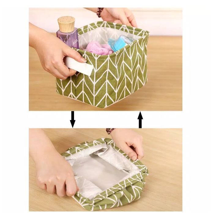 STORAGE BOX Kain Tempat Penyimpan Multifungsi Serbaguna Organizer Bag Motif