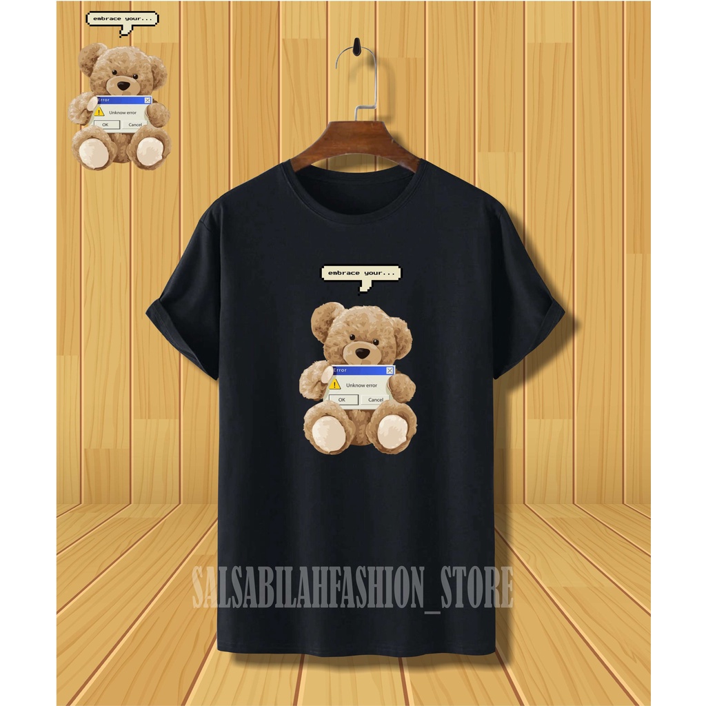 TEDIE BEAR- Kaos Distro Pria Wanita Katun Combad 30S Premium/ LEMBUT / ADEM