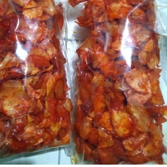 

Barang Laris ♟ Kripik singkong balado pedas manis 1kg+