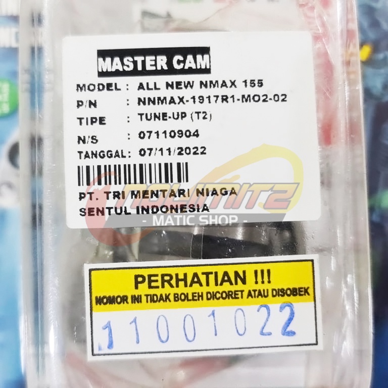 Noken As BRT Racing Master Cam T2 New Yamaha NMAX 2020 UP Connected