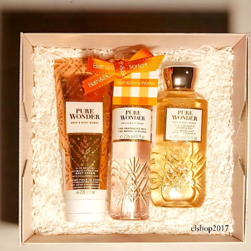 BBW PURE WONDER GIFT SET PAKET BATH &amp; BODY WORKS