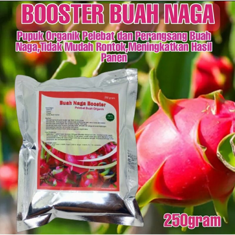 Pupuk Buah Naga Booster Organik Perangsang Pelebat Buah Naga 250gr