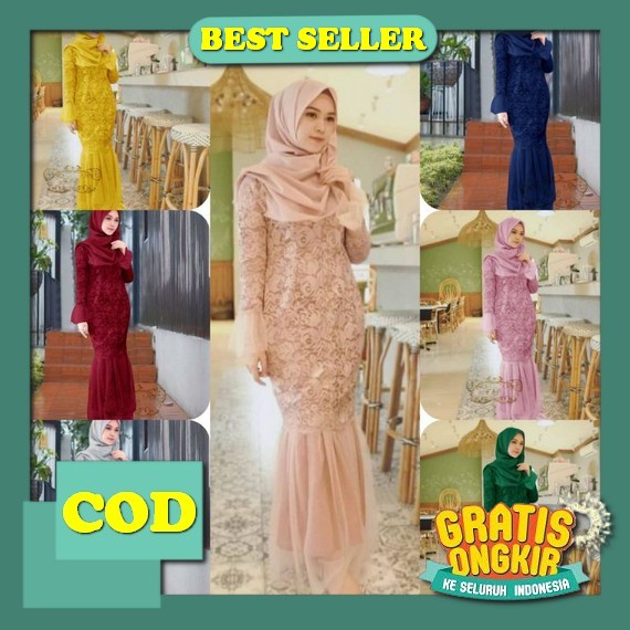 Abraashop - Farhana Dress Crinkle M L Xl Gamis Jumbo Baju Gamis Wanita Terbaru 2022 / Baju Kondangan