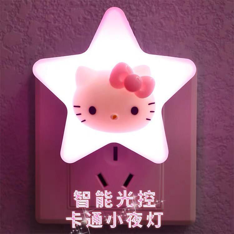 lampu hias colokan listrik /lampu tidur /sensor gelap/ HELLO KITTY/DORAEMON/SALLY TERMURAH PROMO