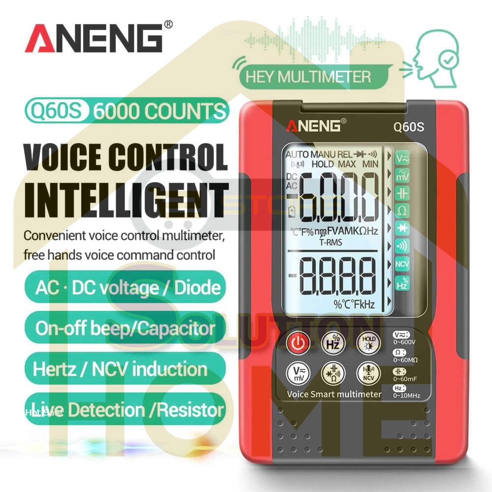 HSS TOOLS - ANENG Multimeter Digital Tester Speech Recognition True RMS - Q60S