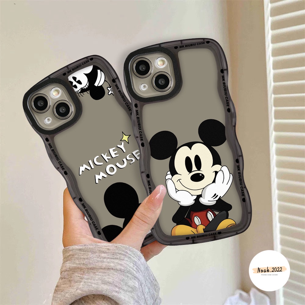 Couple Case Xiaomi 11T Pro PO CO M3 X3 NFC Pro Redmi A1 10C 10 10A 9C NFC 9A 9 9T Note 11 11s 10 10s 9 8 Pro Cheetah Mickey Shockproof Back Cover Wave Edge Soft TPU Case